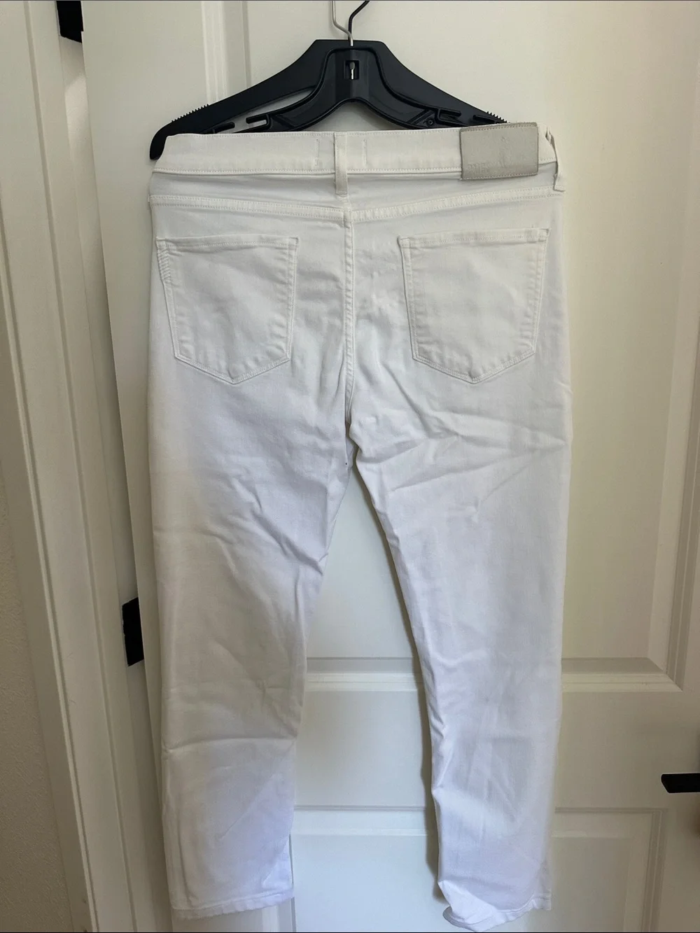 PAIGE Men’s White Slim Straight Jeans